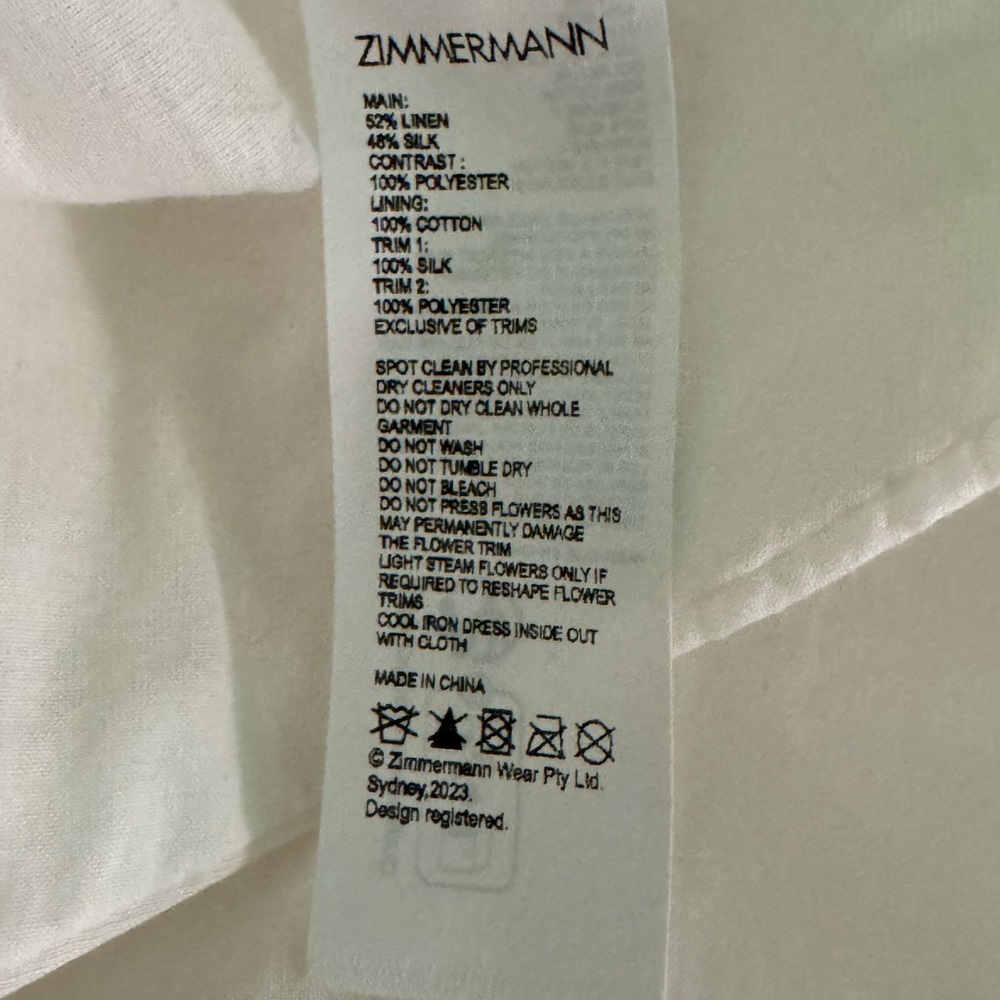 Zimmermann White Floral Formal Dress - Picture 10 of 10
